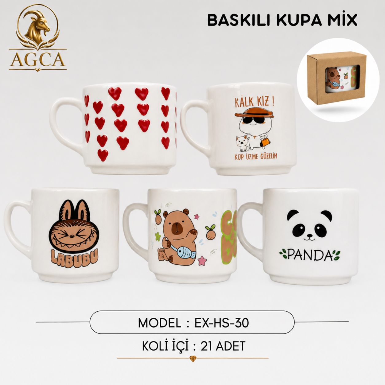 BASKILI KUPA MİX